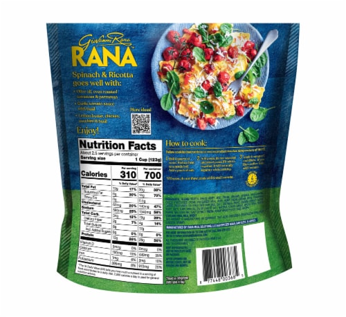 Rana™ Spinach & Ricotta Ravioli Perspective: back