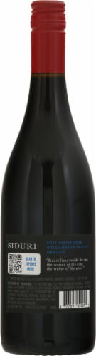 Siduri Willamette Valley Pinot Noir Oregon Wine Perspective: back