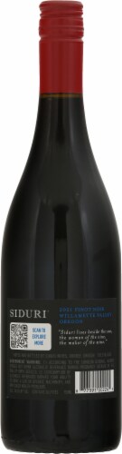 Siduri Willamette Valley Pinot Noir Oregon Wine Perspective: back