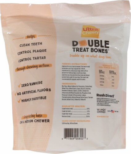 Ultra Chewy® Double Treat Bones™ Value Pack Dog Treats Perspective: back