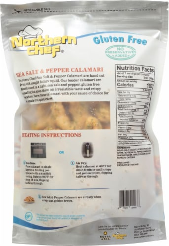Northern Chef® Sea Salt & Pepper Calamari Perspective: back