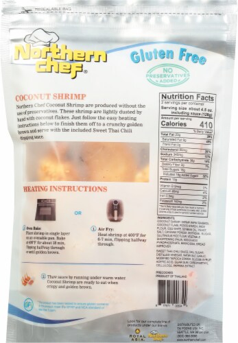 Northern Chef® Gluten Free Sweet Thai Chili Sauce & Coconut Shrimp Perspective: back