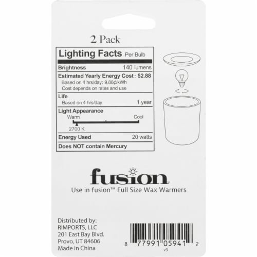 Fusion™ 20-Watt G30 Warmer Light Bulb Perspective: back