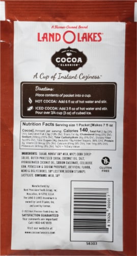 Land O' Lakes® Cocoa Classics® Chocolate Supreme Hot Cocoa Mix Perspective: back