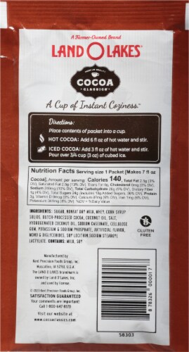 Land O' Lakes® Cocoa Classics® Chocolate Supreme Hot Cocoa Mix Perspective: back