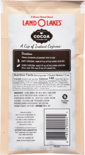 Land O' Lakes® Cocoa Classics® French Vanilla & Chocolate Hot Cocoa Mix Perspective: back