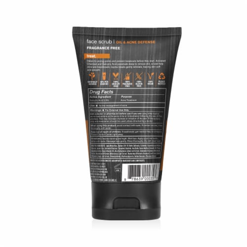 Every Man Jack® Activated Charcoal Face Scrub Perspective: back