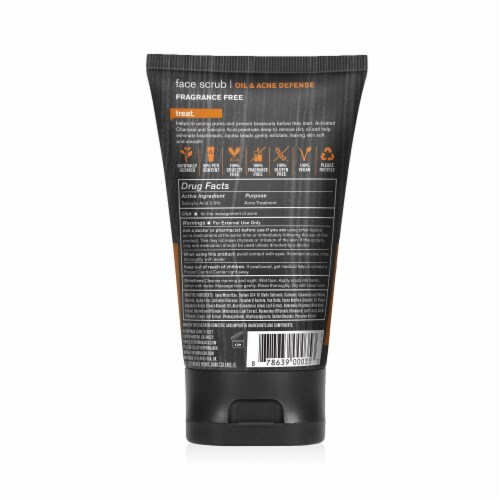 Every Man Jack® Activated Charcoal Face Scrub Perspective: back