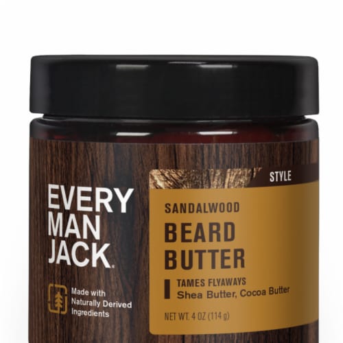 Every Man Jack® Sandalwood Hydrating Naturally Derived Beard Butter for Men Perspective: back