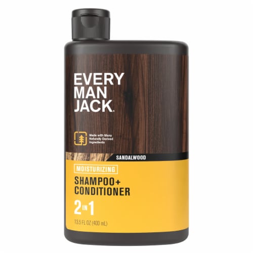 Every Man Jack® Sandalwood Men's 2-in-1 Shampoo + Conditioner Perspective: back