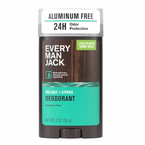 Every Man Jack Mens Deodorant Stick Sea Salt + Citrus Aluminum-Free Perspective: back