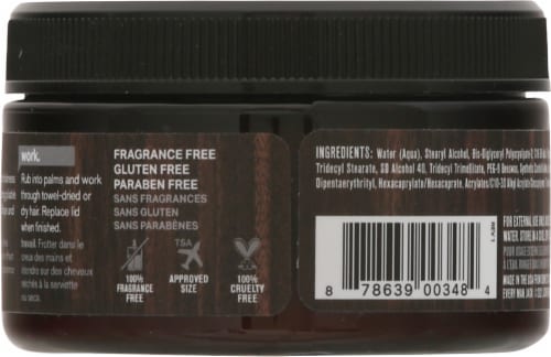 Every Man Jack® Matte Finish Firm Hold Fiber Cream Perspective: back