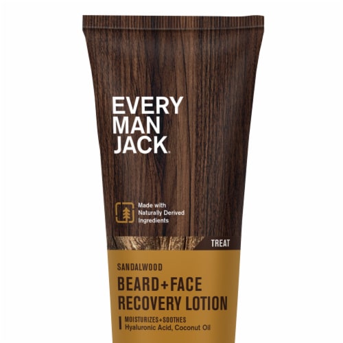 Every Man Jack Mens Beard Lotion, Sandalwood Perspective: back