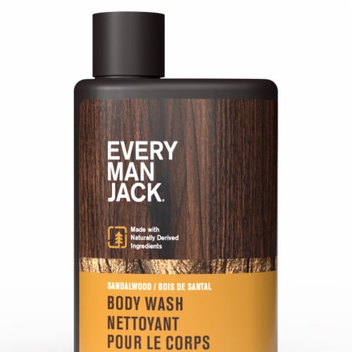 Every Man Jack Body Wash Travel Flask, Sandalwood Perspective: back