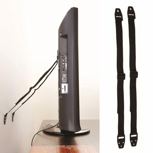 Dreambaby Black Metal/Nylon Television Safety Strap 2 pk