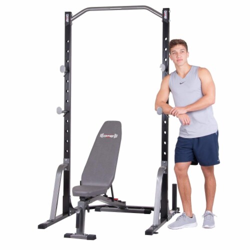 Body champ olympic weight bench with rack online