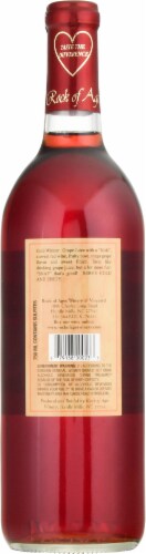 Rock of Ages Winery Red Mountain Red Sweet Red Wine Perspective: back
