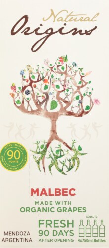 Natural Origins Organic Malbec Perspective: back