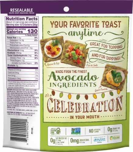 Crunchmaster® Avocado Toast Salt & Pepper Perspective: back