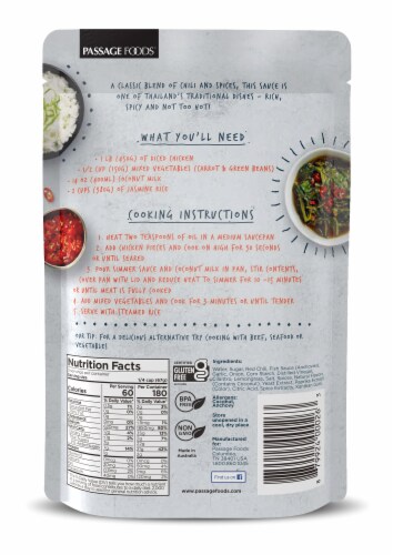 Passage To Asia Red Thai Curry Simmer Sauce Perspective: back