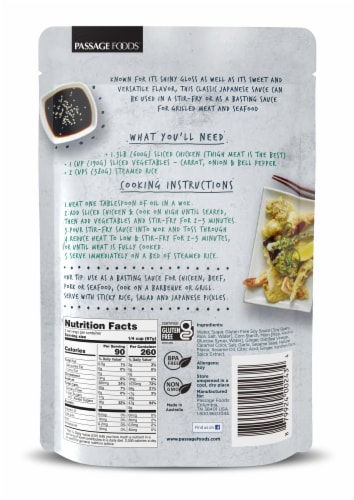 Passage to Asia Teriyaki Chicken Stir-Fry Sauce Perspective: back