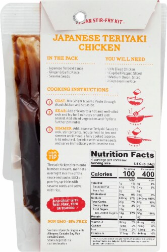 Street Kitchen Japanese Teriyaki Chicken Asian Stir Fry Kit Perspective: back