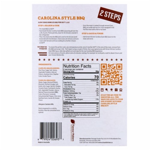 Street Kitchen Carolina Style BBQ Rub & Sauce Kit Perspective: back