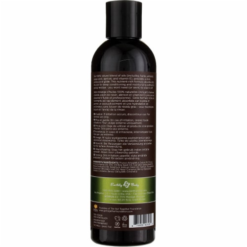 Earthly Body Hemp Seed Massage & Body Oil Guavalava Perspective: back