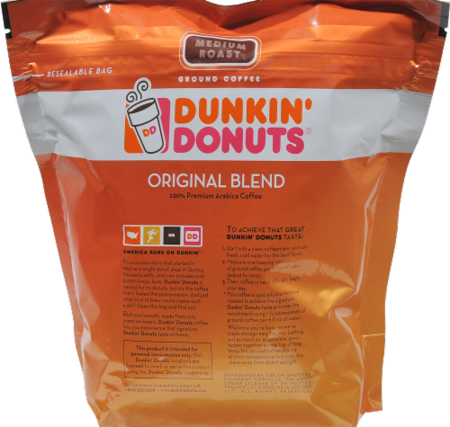Dunkin' Donuts Original Blend Medium Roast Ground Coffee Perspective: back