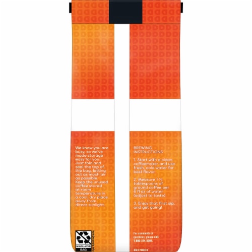 Dunkin'® Dark Ground Coffee Perspective: back