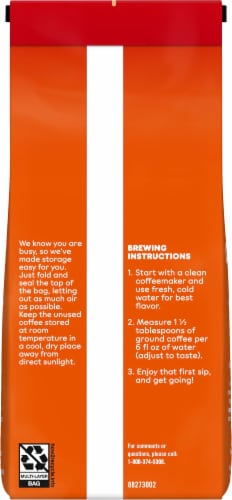 Dunkin'® Donuts Pumpkin Spice Ground Coffee Perspective: back