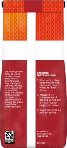 Dunkin’ Cinnamania Ground Coffee Perspective: back