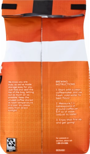 Dunkin'® Midnight Dark Roast Ground Coffee Perspective: back