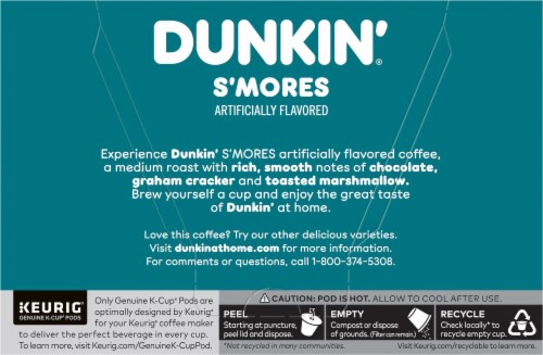 Dunkin'® S'mores K-Cup® Coffee Pods Perspective: back