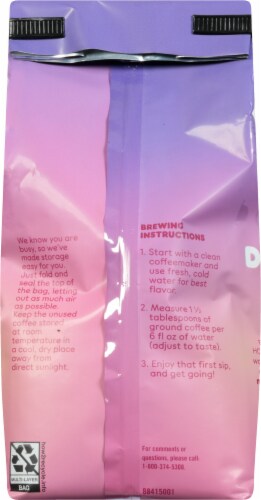 Dunkin'Holiday Cheer Dark Roast Ground Coffee Perspective: back
