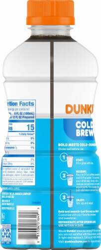 Dunkin’ Cold Brew Concentrated Coffee Perspective: back
