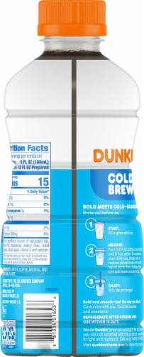 Dunkin’ Caramel Artificially Flavored Cold Brew Concentrated Coffee Perspective: back