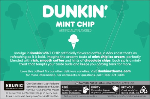Dunkin'® Mint Chip K-Cup® Pack Perspective: back