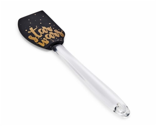 Star Wars 11” Silicone Spatula - Black/Gold Text “Star Wars” Perspective: back