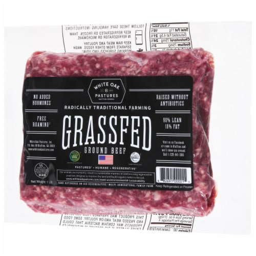 90/10 Grass Fed Ground Beef Perspective: back