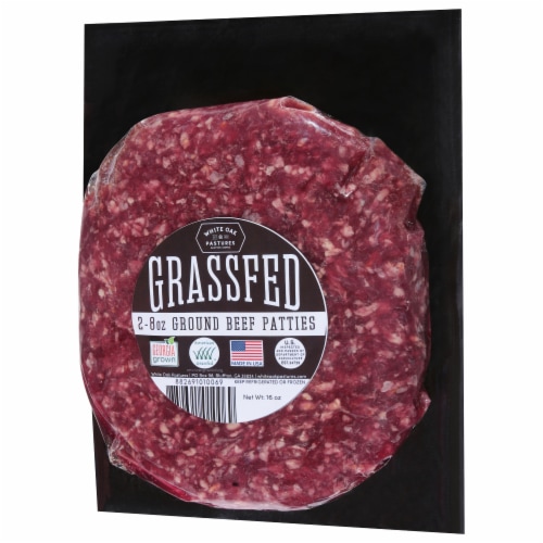 90/10 Grass Fed Ground Beef Patties 2x8oz Perspective: back