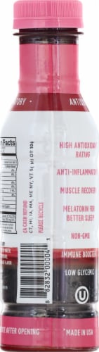 Cherrish Your Health All Natural Cherry Pomegranate Juice Perspective: back