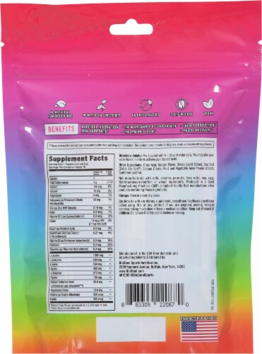 BioSteel Rainbow Twist Hydration Drink Mix Perspective: back