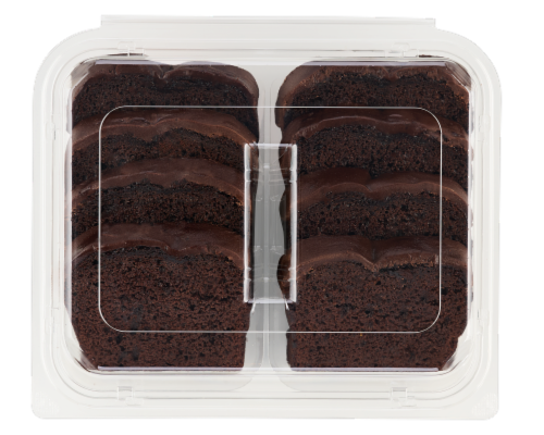 Simple Joys Bakery Iced Double Chocolate Sliced Cakes Perspective: back