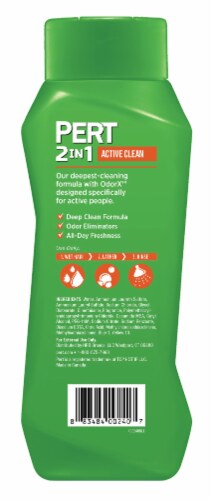 Pert® 2 in 1 Active Clean Shampoo + Conditioner Perspective: back