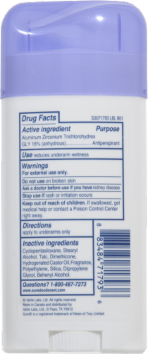 Sure Regular Scent Original Solid Deodorant Perspective: back