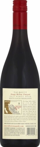 Talbott Sleepy Hollow Vineyards Pinot Noir Perspective: back