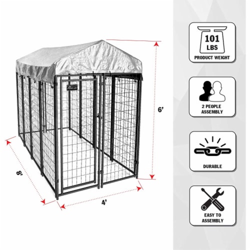 4x8 dog kennel best sale cover