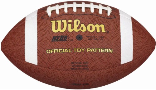 Wilson® NCAA Youth Composite Football - Brown Perspective: back