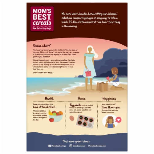 Mom's Best® Honey Nut Toasty O's Cereal Perspective: back